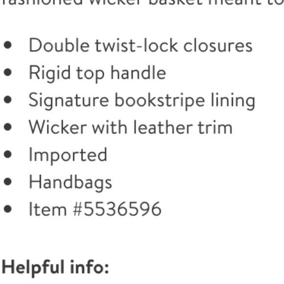 kate spade picnic perfect 3D wicker picnic basket - Picture 10 of 11